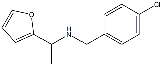 [(4-chlorophenyl)methyl][1-(furan-2-yl)ethyl]amine 구조식 이미지