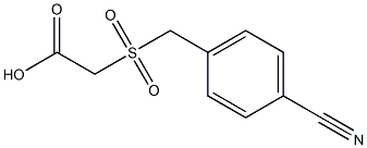 [(4-cyanobenzyl)sulfonyl]acetic acid Structure