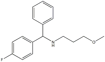 [(4-fluorophenyl)(phenyl)methyl](3-methoxypropyl)amine 구조식 이미지