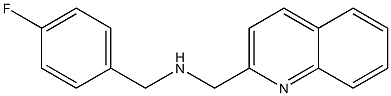 [(4-fluorophenyl)methyl](quinolin-2-ylmethyl)amine Structure