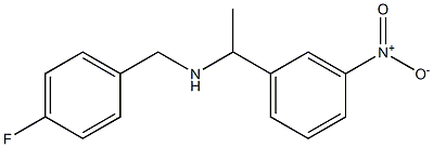 [(4-fluorophenyl)methyl][1-(3-nitrophenyl)ethyl]amine 구조식 이미지