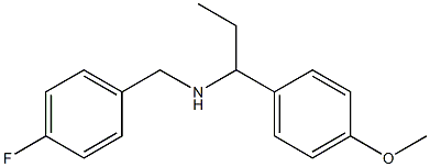 [(4-fluorophenyl)methyl][1-(4-methoxyphenyl)propyl]amine 구조식 이미지