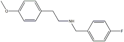 [(4-fluorophenyl)methyl][2-(4-methoxyphenyl)ethyl]amine Structure