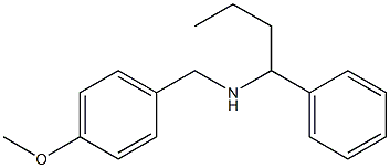 [(4-methoxyphenyl)methyl](1-phenylbutyl)amine Structure