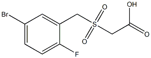 [(5-bromo-2-fluorobenzyl)sulfonyl]acetic acid Structure