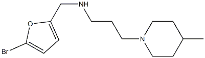 [(5-bromofuran-2-yl)methyl][3-(4-methylpiperidin-1-yl)propyl]amine 구조식 이미지
