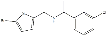 [(5-bromothiophen-2-yl)methyl][1-(3-chlorophenyl)ethyl]amine 구조식 이미지
