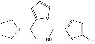 [(5-chlorothiophen-2-yl)methyl][2-(furan-2-yl)-2-(pyrrolidin-1-yl)ethyl]amine 구조식 이미지