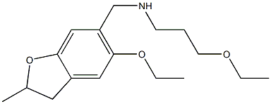 [(5-ethoxy-2-methyl-2,3-dihydro-1-benzofuran-6-yl)methyl](3-ethoxypropyl)amine Structure