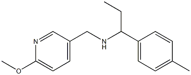 [(6-methoxypyridin-3-yl)methyl][1-(4-methylphenyl)propyl]amine Structure