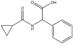 [(cyclopropylcarbonyl)amino](phenyl)acetic acid Structure