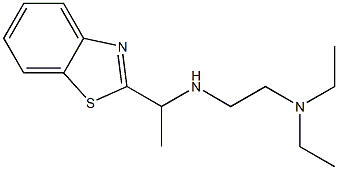 [1-(1,3-benzothiazol-2-yl)ethyl][2-(diethylamino)ethyl]amine 구조식 이미지