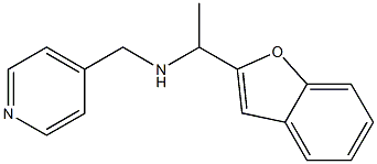 [1-(1-benzofuran-2-yl)ethyl](pyridin-4-ylmethyl)amine Structure