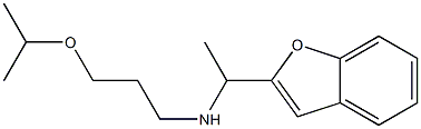 [1-(1-benzofuran-2-yl)ethyl][3-(propan-2-yloxy)propyl]amine Structure