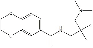 [1-(2,3-dihydro-1,4-benzodioxin-6-yl)ethyl]({2-[(dimethylamino)methyl]-2-methylpropyl})amine Structure