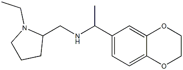 [1-(2,3-dihydro-1,4-benzodioxin-6-yl)ethyl][(1-ethylpyrrolidin-2-yl)methyl]amine Structure