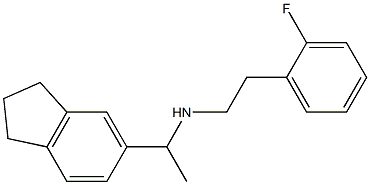 [1-(2,3-dihydro-1H-inden-5-yl)ethyl][2-(2-fluorophenyl)ethyl]amine Structure