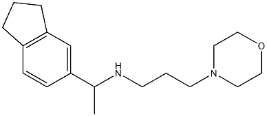 [1-(2,3-dihydro-1H-inden-5-yl)ethyl][3-(morpholin-4-yl)propyl]amine Structure