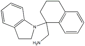 [1-(2,3-dihydro-1H-indol-1-yl)-1,2,3,4-tetrahydronaphthalen-1-yl]methanamine 구조식 이미지