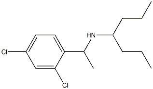 [1-(2,4-dichlorophenyl)ethyl](heptan-4-yl)amine 구조식 이미지