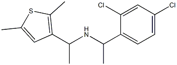[1-(2,4-dichlorophenyl)ethyl][1-(2,5-dimethylthiophen-3-yl)ethyl]amine Structure