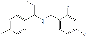 [1-(2,4-dichlorophenyl)ethyl][1-(4-methylphenyl)propyl]amine Structure