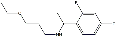 [1-(2,4-difluorophenyl)ethyl](3-ethoxypropyl)amine Structure