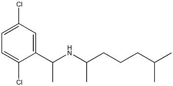 [1-(2,5-dichlorophenyl)ethyl](6-methylheptan-2-yl)amine 구조식 이미지