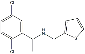 [1-(2,5-dichlorophenyl)ethyl](thiophen-2-ylmethyl)amine Structure