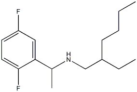[1-(2,5-difluorophenyl)ethyl](2-ethylhexyl)amine Structure