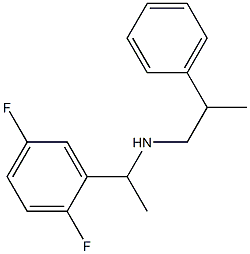[1-(2,5-difluorophenyl)ethyl](2-phenylpropyl)amine 구조식 이미지