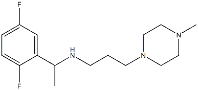 [1-(2,5-difluorophenyl)ethyl][3-(4-methylpiperazin-1-yl)propyl]amine Structure