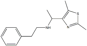 [1-(2,5-dimethyl-1,3-thiazol-4-yl)ethyl](2-phenylethyl)amine Structure