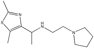 [1-(2,5-dimethyl-1,3-thiazol-4-yl)ethyl][2-(pyrrolidin-1-yl)ethyl]amine 구조식 이미지