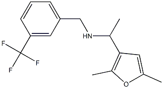 [1-(2,5-dimethylfuran-3-yl)ethyl]({[3-(trifluoromethyl)phenyl]methyl})amine 구조식 이미지