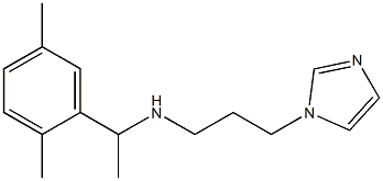 [1-(2,5-dimethylphenyl)ethyl][3-(1H-imidazol-1-yl)propyl]amine Structure