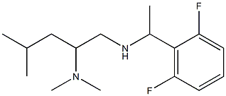 [1-(2,6-difluorophenyl)ethyl][2-(dimethylamino)-4-methylpentyl]amine 구조식 이미지