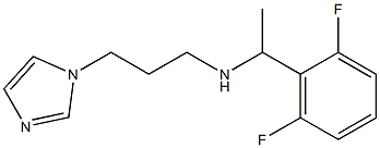 [1-(2,6-difluorophenyl)ethyl][3-(1H-imidazol-1-yl)propyl]amine 구조식 이미지