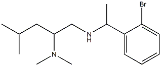 [1-(2-bromophenyl)ethyl][2-(dimethylamino)-4-methylpentyl]amine 구조식 이미지