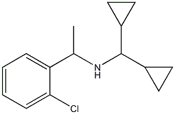 [1-(2-chlorophenyl)ethyl](dicyclopropylmethyl)amine 구조식 이미지