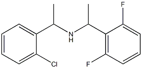 [1-(2-chlorophenyl)ethyl][1-(2,6-difluorophenyl)ethyl]amine 구조식 이미지