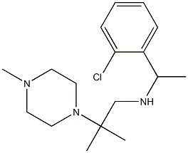 [1-(2-chlorophenyl)ethyl][2-methyl-2-(4-methylpiperazin-1-yl)propyl]amine 구조식 이미지