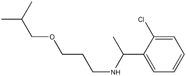 [1-(2-chlorophenyl)ethyl][3-(2-methylpropoxy)propyl]amine 구조식 이미지