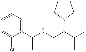 [1-(2-chlorophenyl)ethyl][3-methyl-2-(pyrrolidin-1-yl)butyl]amine 구조식 이미지
