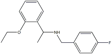 [1-(2-ethoxyphenyl)ethyl][(4-fluorophenyl)methyl]amine 구조식 이미지