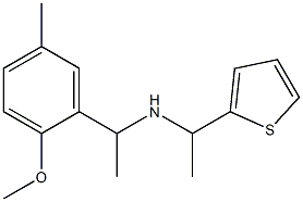 [1-(2-methoxy-5-methylphenyl)ethyl][1-(thiophen-2-yl)ethyl]amine Structure