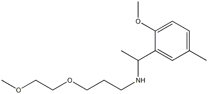 [1-(2-methoxy-5-methylphenyl)ethyl][3-(2-methoxyethoxy)propyl]amine Structure