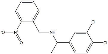 [1-(3,4-dichlorophenyl)ethyl][(2-nitrophenyl)methyl]amine Structure