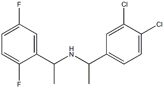 [1-(3,4-dichlorophenyl)ethyl][1-(2,5-difluorophenyl)ethyl]amine 구조식 이미지