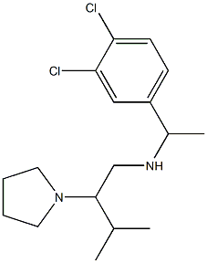 [1-(3,4-dichlorophenyl)ethyl][3-methyl-2-(pyrrolidin-1-yl)butyl]amine 구조식 이미지